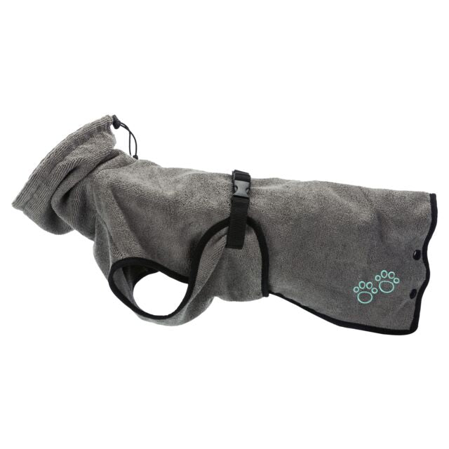 Trixie Bath Robe - Size: M Stomach circum.: 60–76 cm Back length: 50 cm Neck circum.: 58 cm