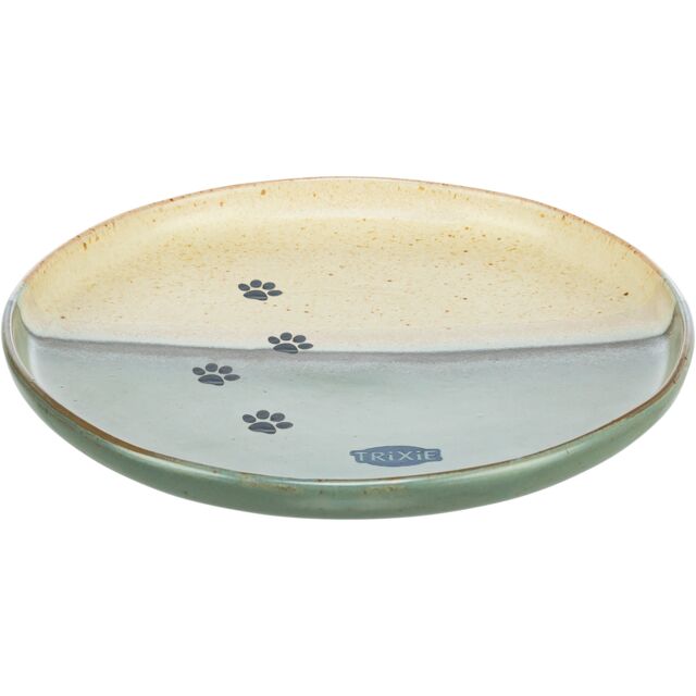 Trixie Ceramic Bowl & Plate with Paws - Plate