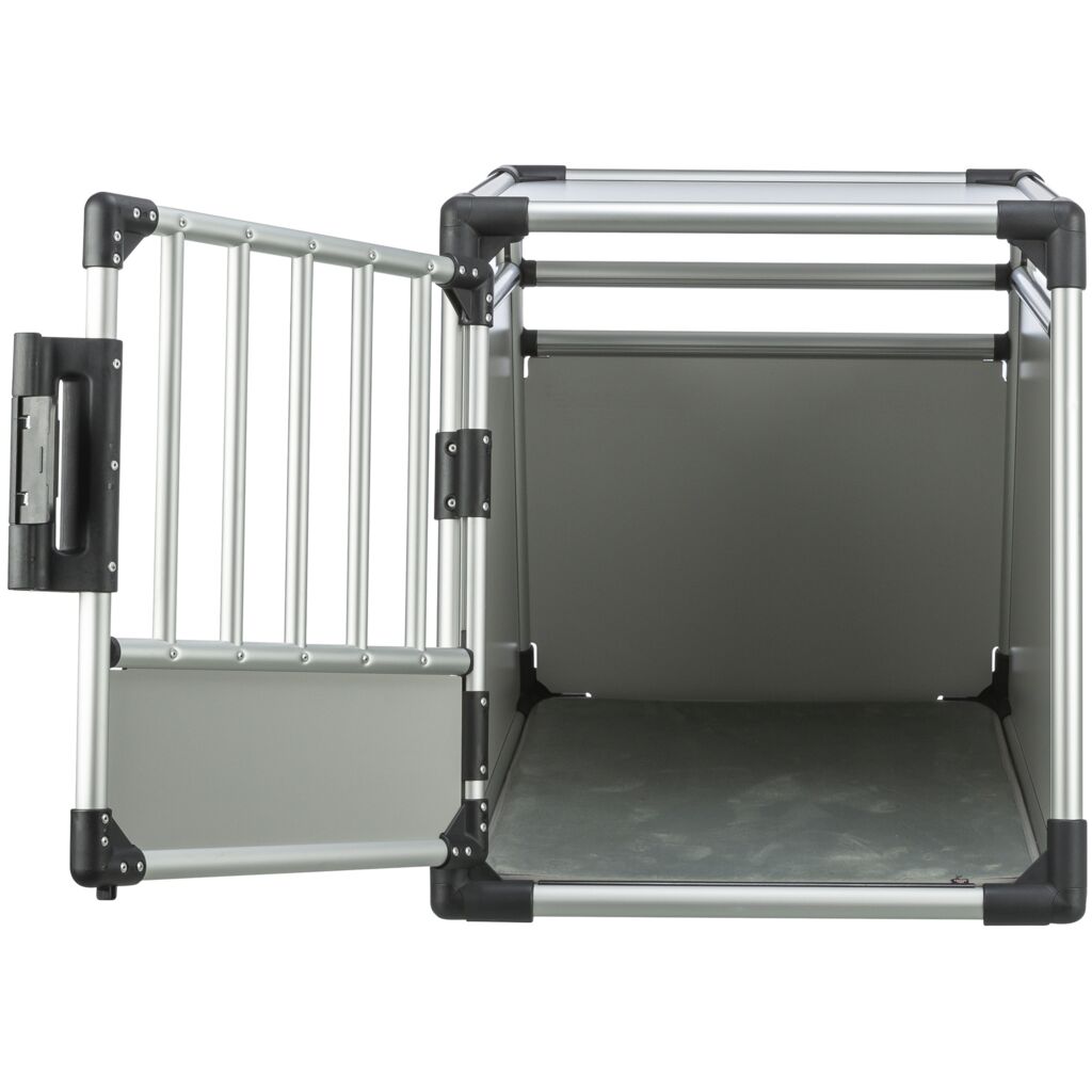Trixie Transport Box, Aluminium – M–L: 60 × 65 × 86 cm, light grey/silver – image 3
