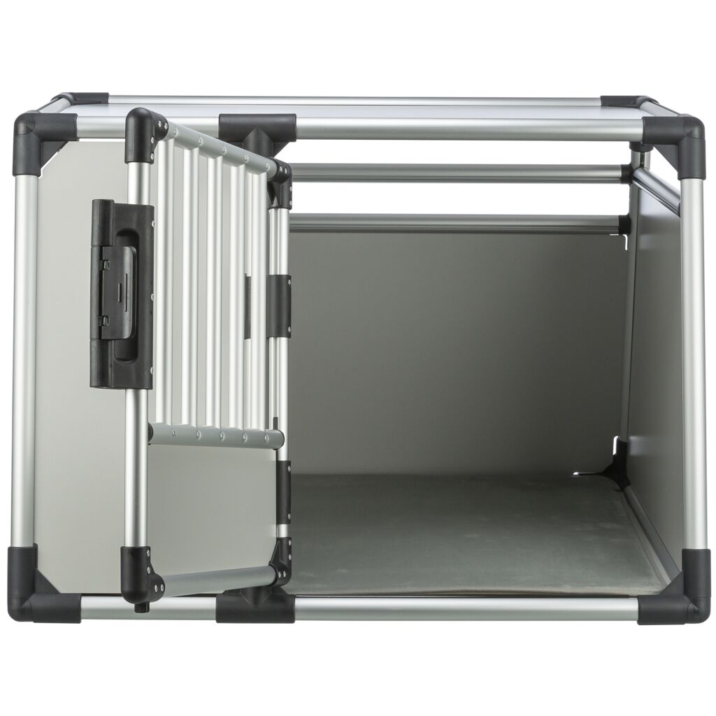 Trixie Transport Box, Aluminium – L: 90 × 64 × 78 cm, light grey/silver – image 3