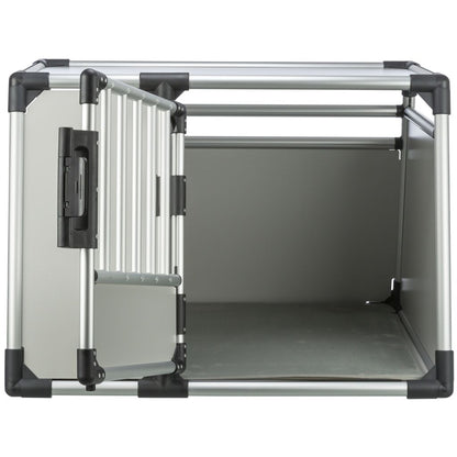 Trixie Transport Box, Aluminium – L: 90 × 64 × 78 cm, light grey/silver – image 3
