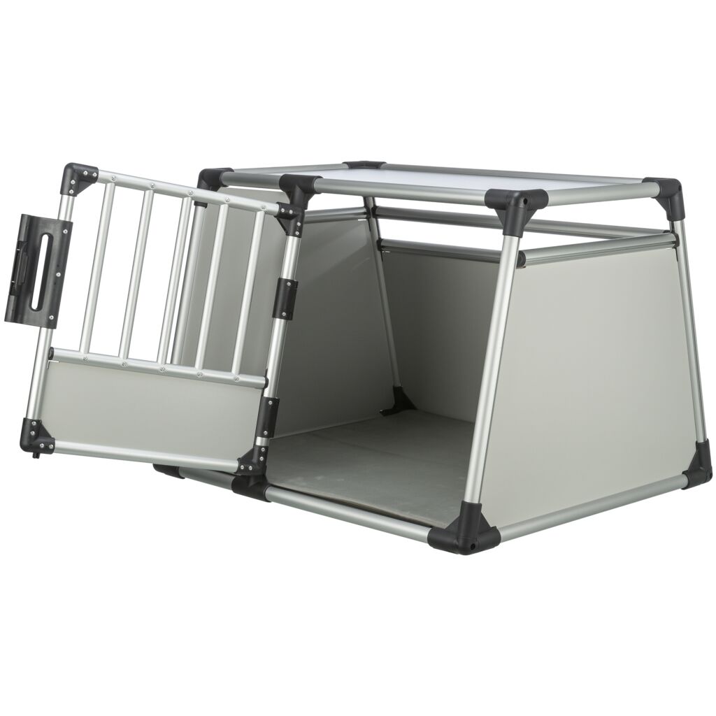 Trixie Transport Box, Aluminium – L: 90 × 64 × 78 cm, light grey/silver – image 2