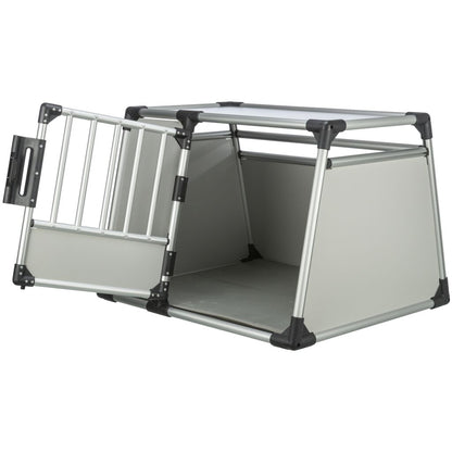 Trixie Transport Box, Aluminium – L: 90 × 64 × 78 cm, light grey/silver – image 2