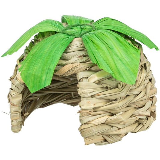 Trixie Grass House grass with maize leaves - 13 × 10 × 13 cm