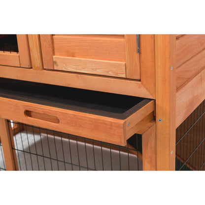 Trixie Small Animal Hutch with Enclosure – 116 × 97 × 63 cm, brown – image 4