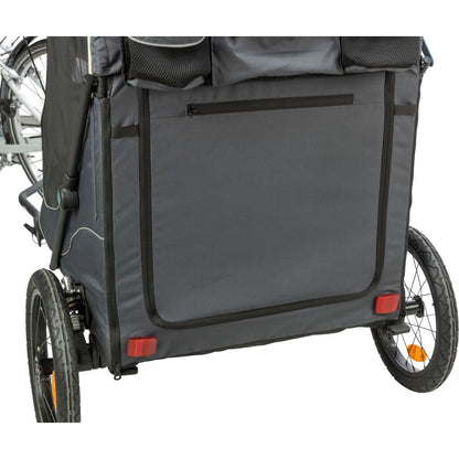 Trixie Bicycle trailer for dogs, can be folded up quickly – XL: 87.5 × 97 × 93/150 cm, grey – image 7