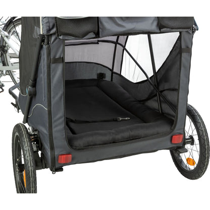 Trixie Bicycle trailer for dogs, can be folded up quickly – XL: 87.5 × 97 × 93/150 cm, grey – image 8