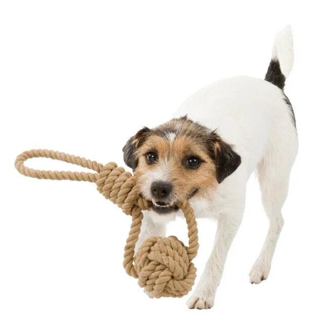 Trixie BE NORDIC Playing Rope with Woven-in Ball - ø 8/30 cm