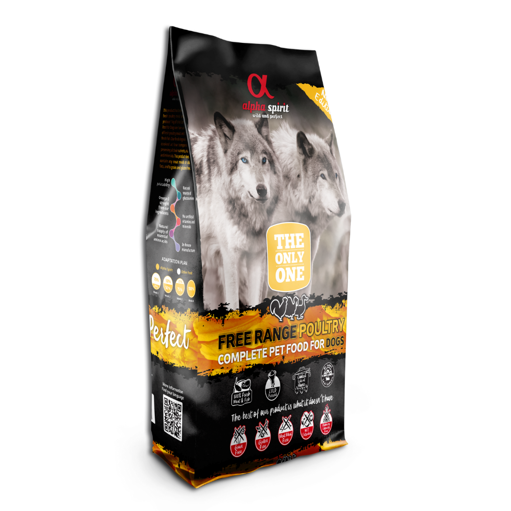 Alpha Spirit Poultry Complete Dog Food – The Only One (12kg) - North East Pet Shop
