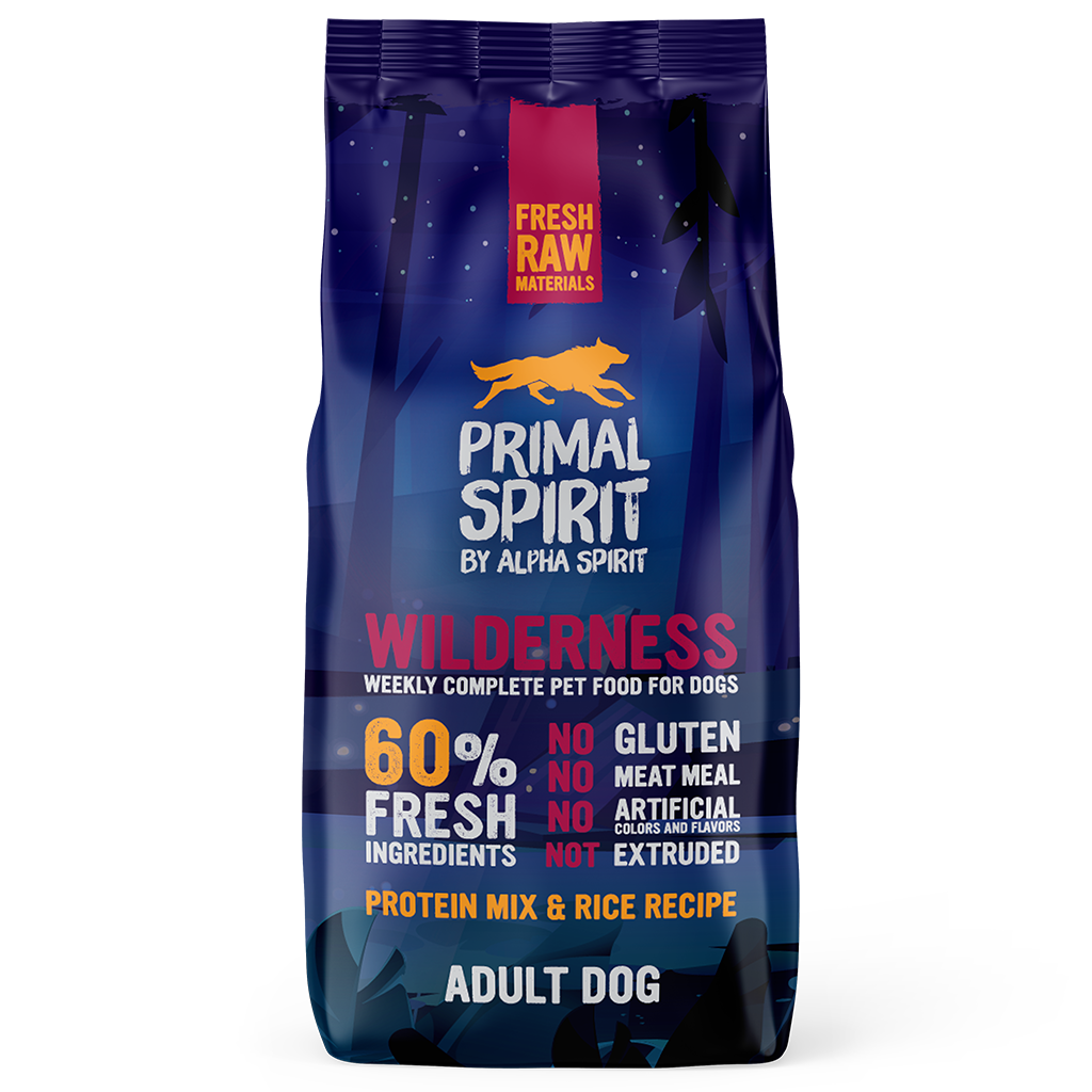 Primal Spirit Wilderness Pork, Chicken & Fish Complete Dog Food (12kg) - North East Pet Shop