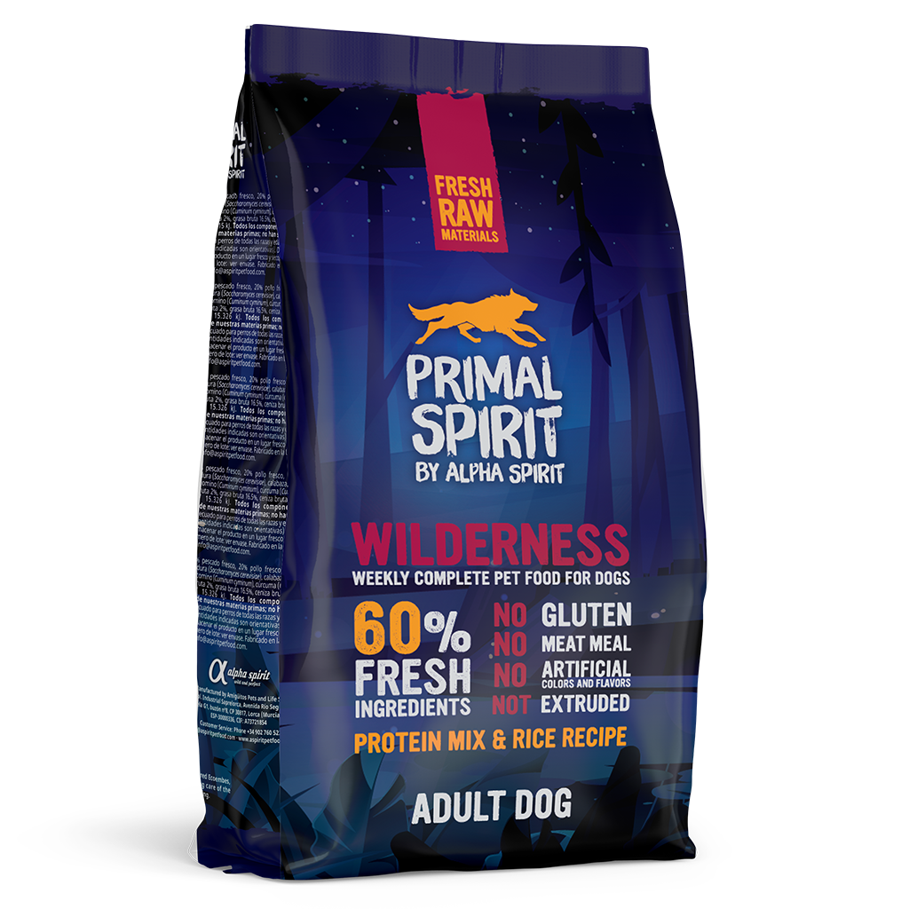 Primal Spirit Wilderness Pork, Chicken & Fish Complete Dog Food (1kg) - North East Pet Shop