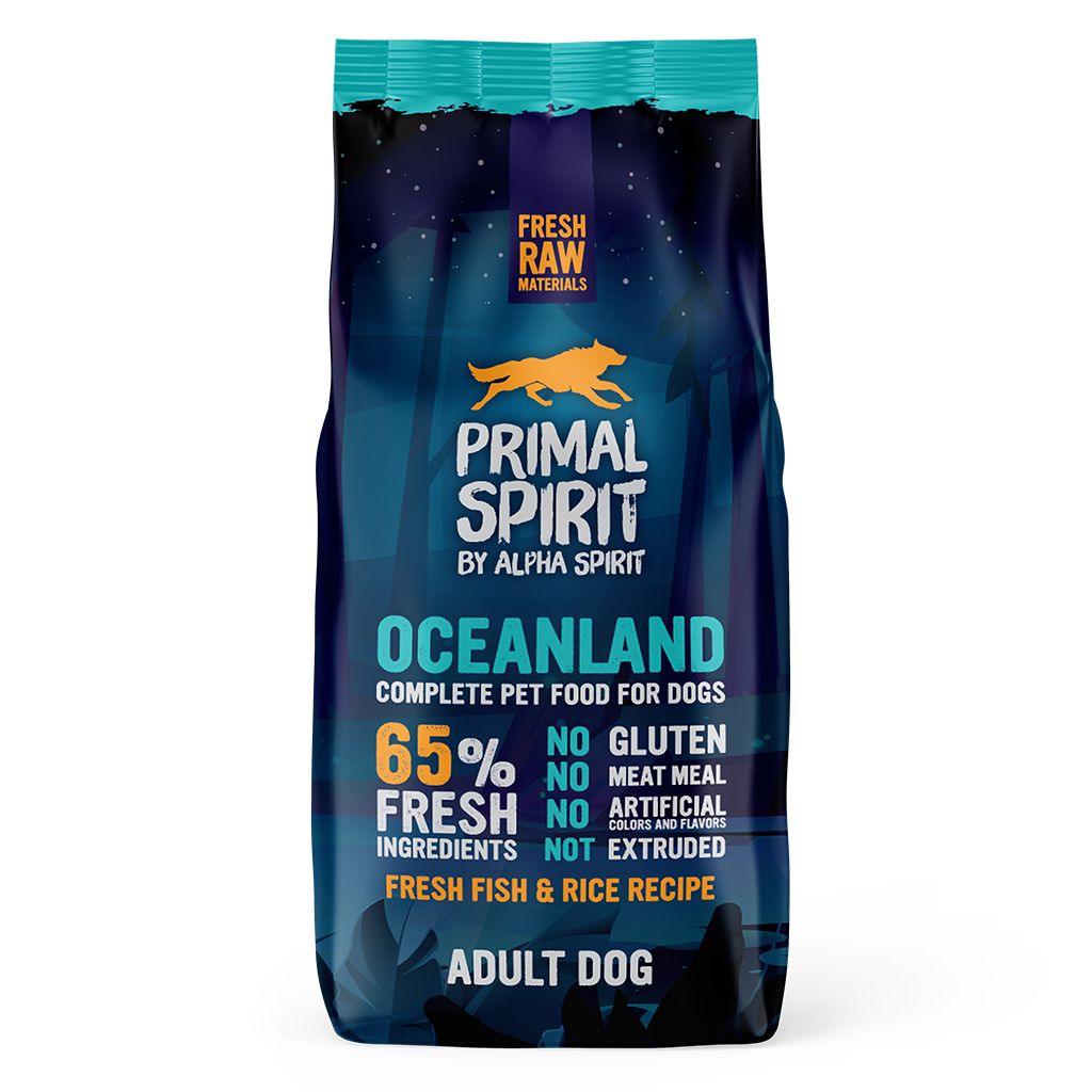 Primal Spirit Oceanland Fish & Chicken Complete Dog Food (12kg) - North East Pet Shop