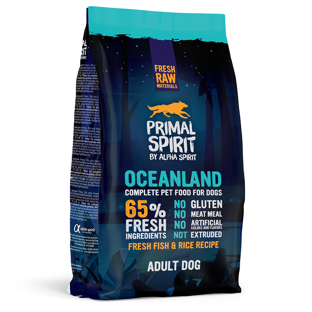 Primal Spirit Oceanland Fish & Chicken Complete Dog Food (1kg) - North East Pet Shop
