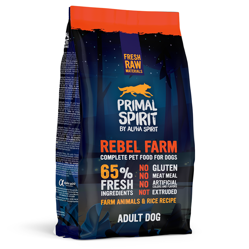 Primal Spirit Rebel Farm Chicken & Fish Complete Dog Food (1kg) - North East Pet Shop