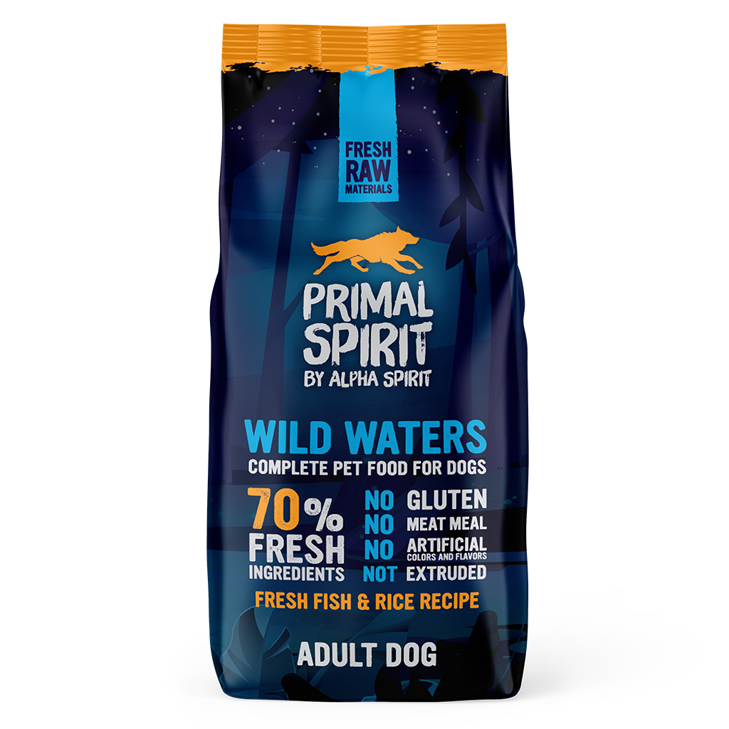 Primal Spirit Wild Waters Fish & Chicken Complete Dog Food (2 x 12kg)