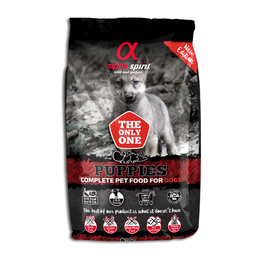 Alpha Spirit Complete Dog Food for Puppies – The Only One (3kg) - North East Pet Shop