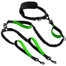 Explosive Double Dog Running Lead - blue-1