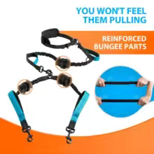 Explosive Double Dog Running Lead - green-2