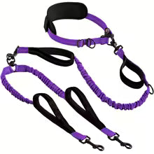 Explosive Double Dog Running Lead - orange-2