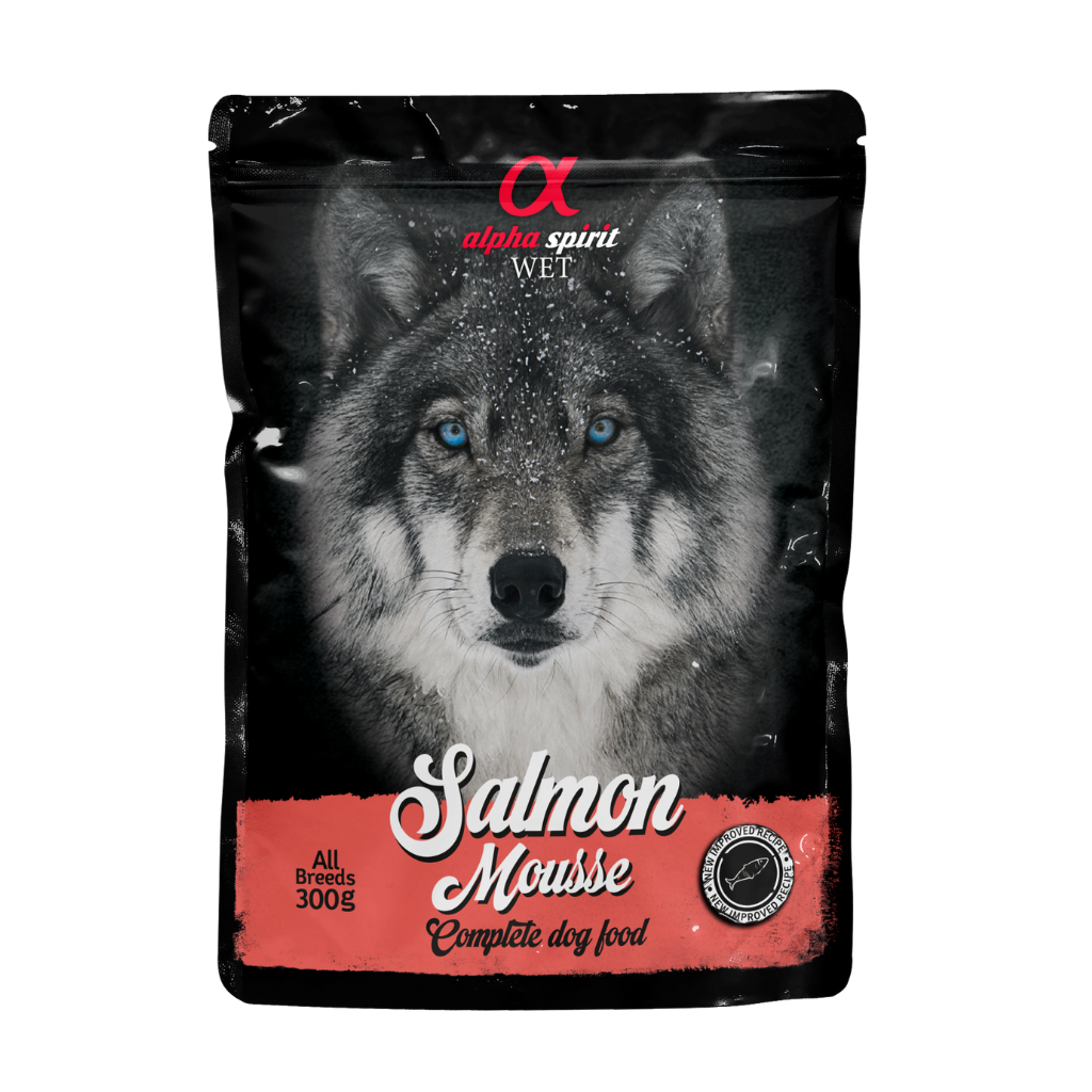 Alpha Spirit Salmon Pate Complete Dog Food (12 x 300g)