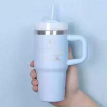 Personalised Pet Parent Travel Tumbler with Straw – 400ml Stainless Steel Cup - White / Initial & Name