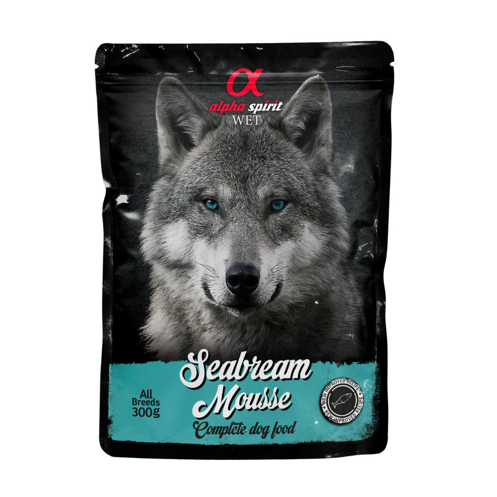 Alpha Spirit Sea Bream Pate Complete Dog Food (12 x 300g)