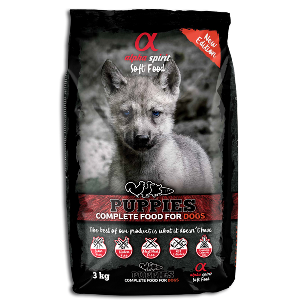 Alpha Spirit Semi-moist Puppies Complete Dog Food in Bag 3kg - North East Pet Shop
