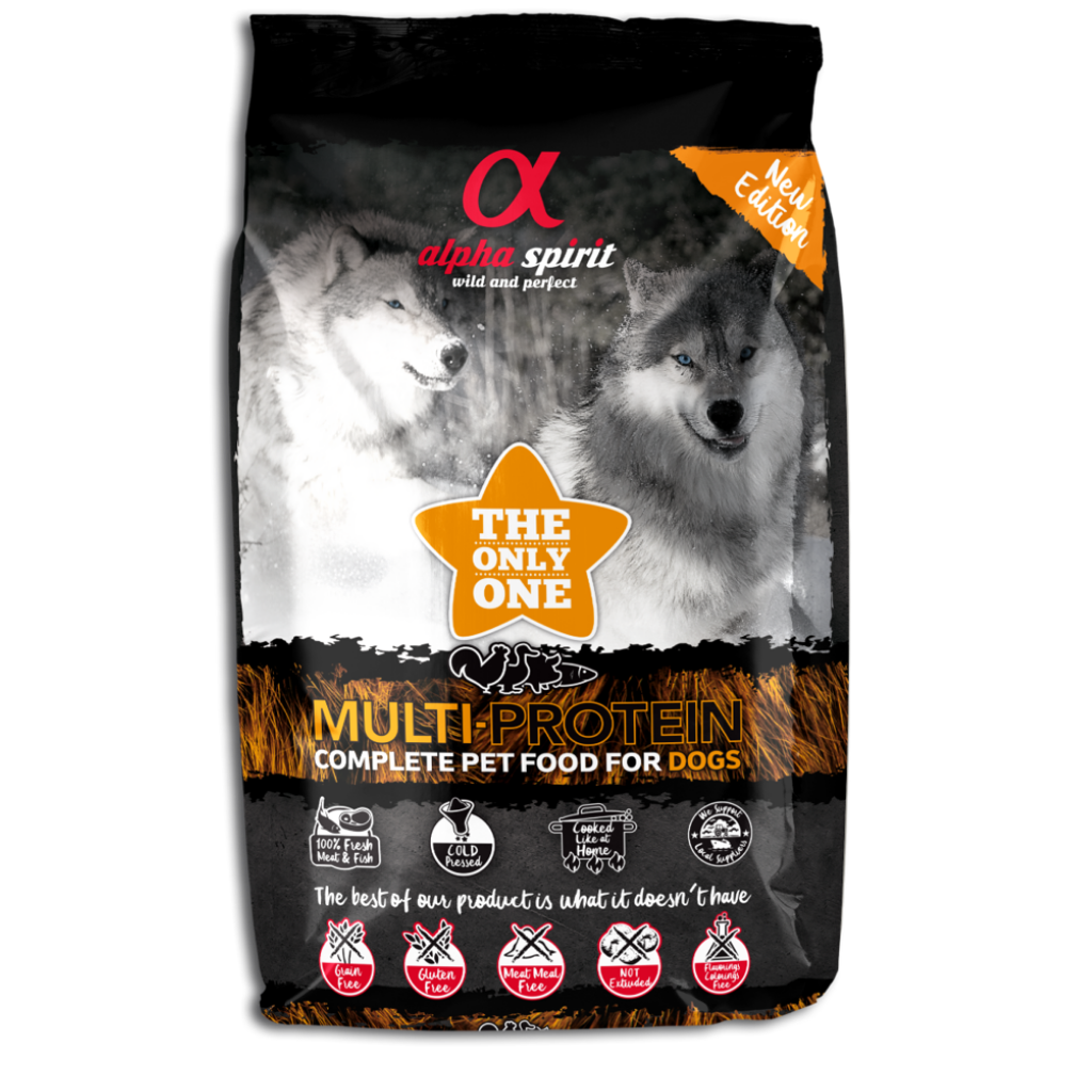 Alpha Spirit Multi-Protein Complete Dog Food – The Only One (3kg) - North East Pet Shop