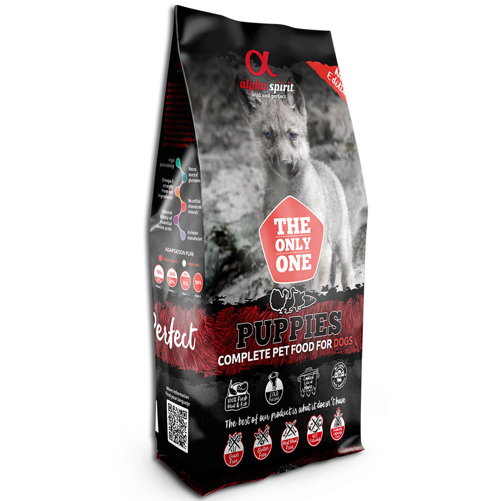 Alpha Spirit Complete Dog Food for Puppies – The Only One (12kg) - North East Pet Shop