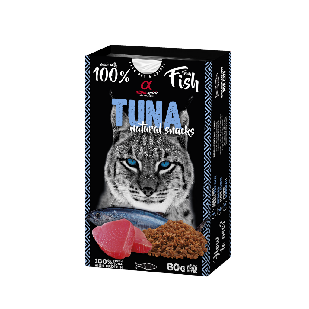 Alpha Spirit Tuna Natural Cat Treats (80g) - North East Pet Shop