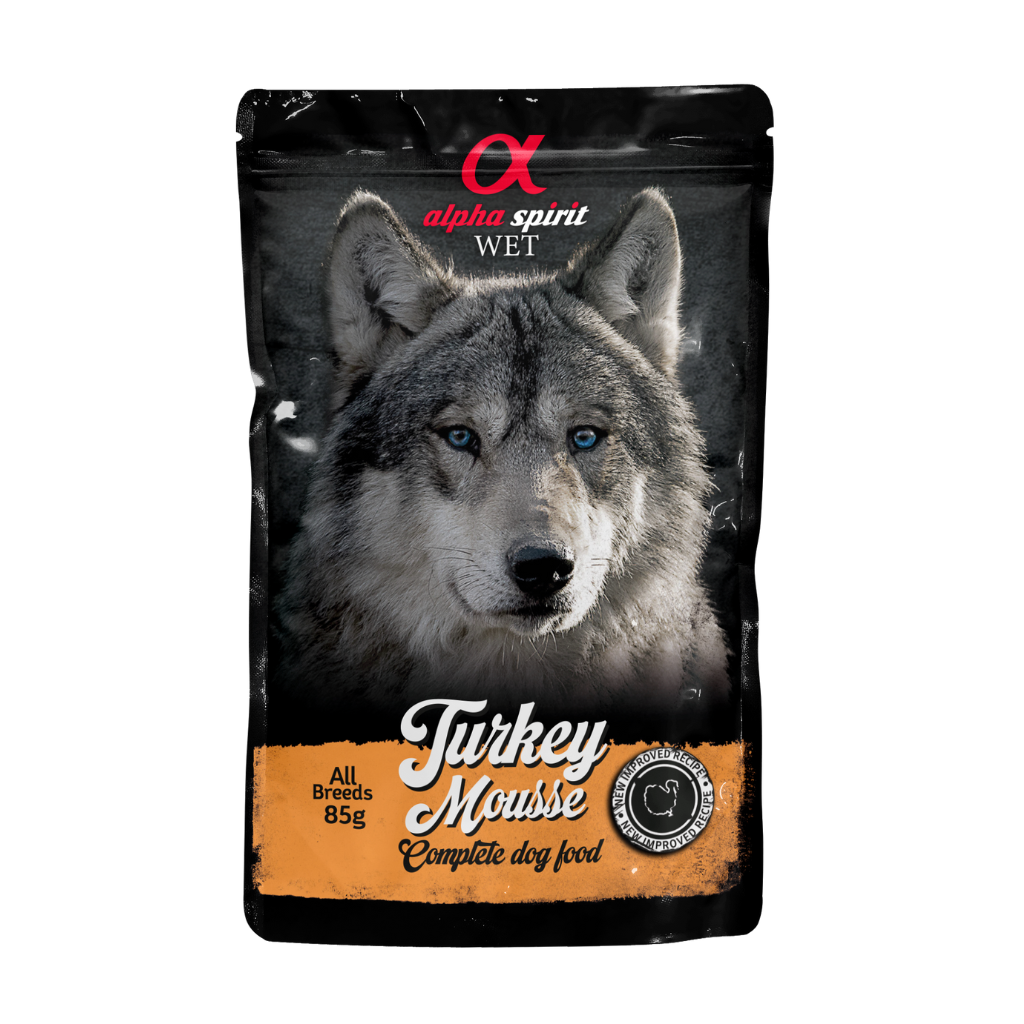 Alpha Spirit Turkey Pate Complete Dog Food (24 x 85g)