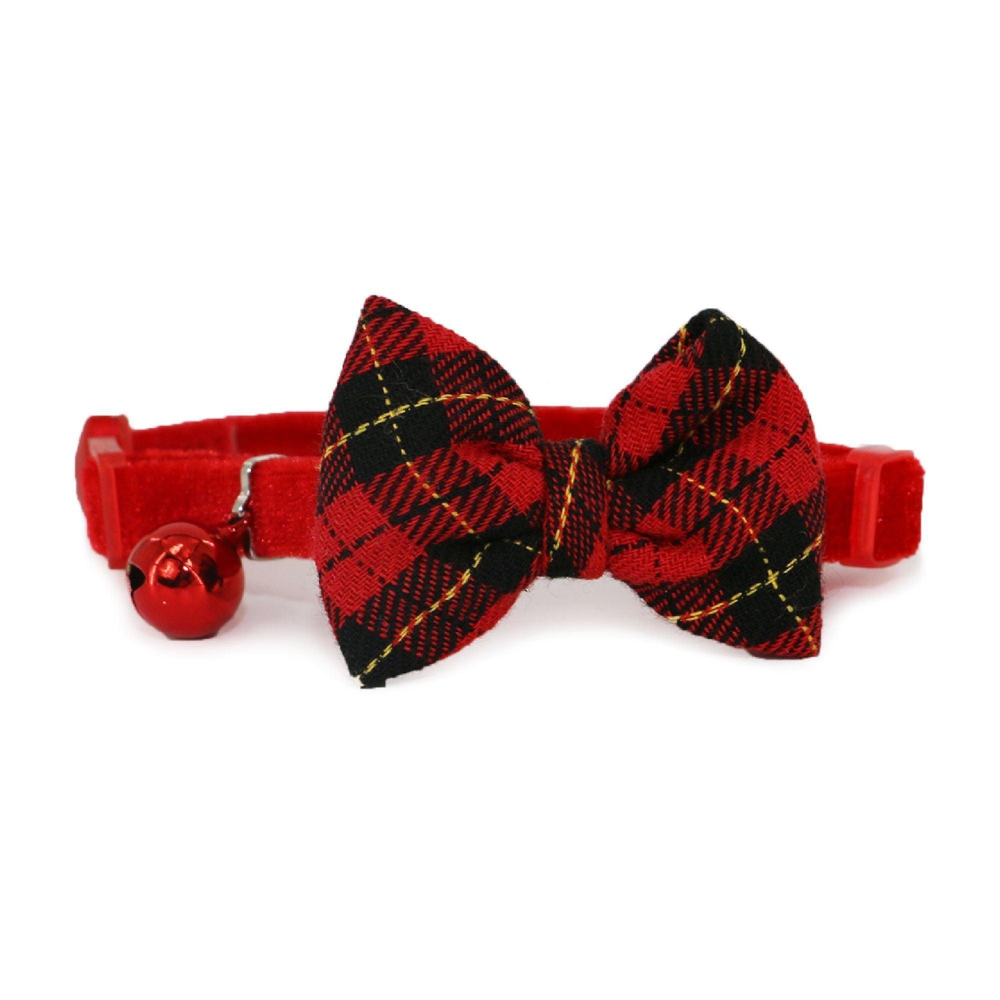 Ancol Cat Vintage Bow Safe Collar Tartan - North East Pet Shop Ancol