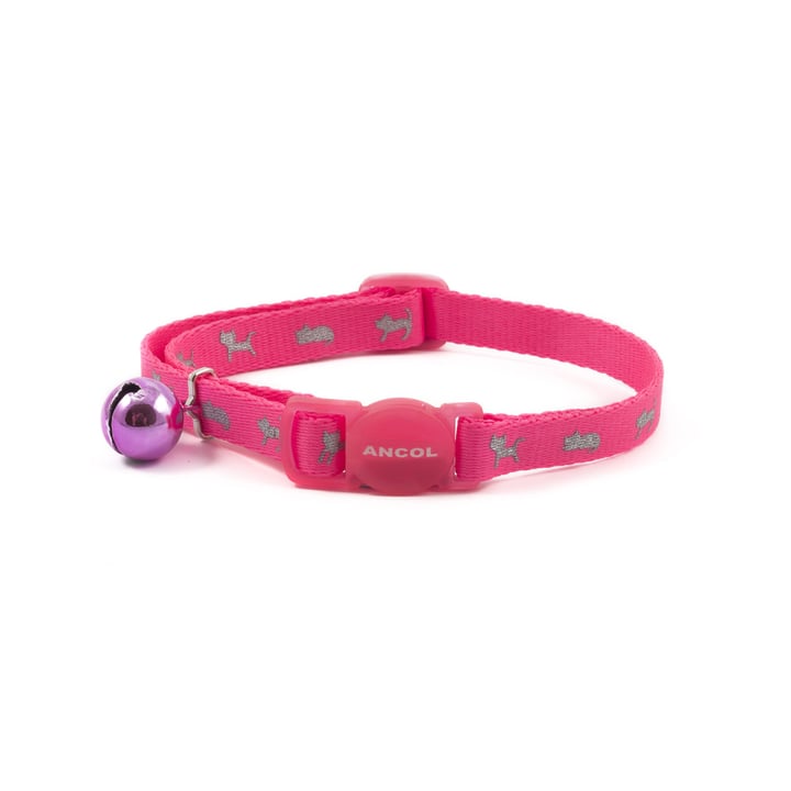 Ancol High Visibility Pink Cat Collar - Case of 3