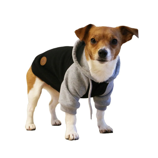 Ancol Muddy Paws Black & Grey Hoodie Jumper Large - North East Pet Shop Ancol
