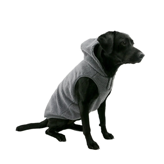 Ancol Muddy Paws Teddy Sherpa with Fleece Grey Coat Small - North East Pet Shop Ancol