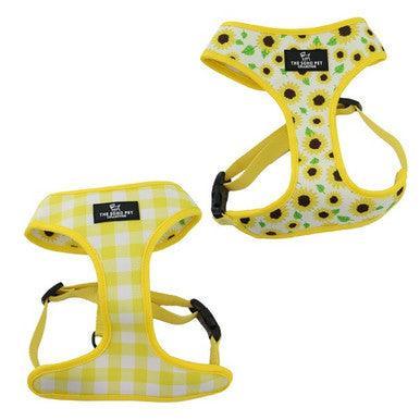 Ancol Soho Sunflower Yellow Check Reversible Harness Large - North East Pet Shop ANCOL