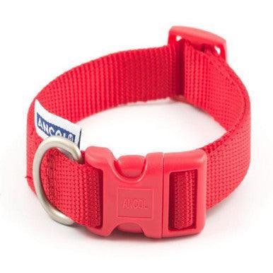 Ancol Viva Adjustable Collar Red 20-30cm Size 1-2 - North East Pet Shop ANCOL