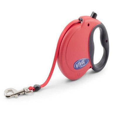 Ancol Viva Extendable Lead Red Large Dog 50kg 5m - North East Pet Shop ANCOL