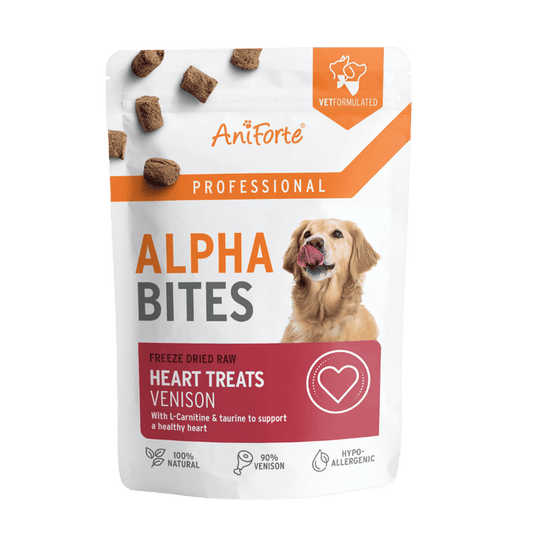 Alpha Bites Heart 90% venison with targeted cardiovascular support