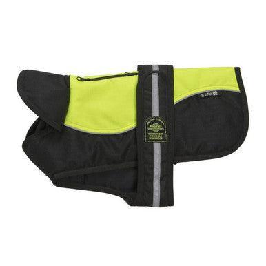 Animate Reflective Hi Viz Black Padded Underbelly Harness Coat 66cm - North East Pet Shop Animate
