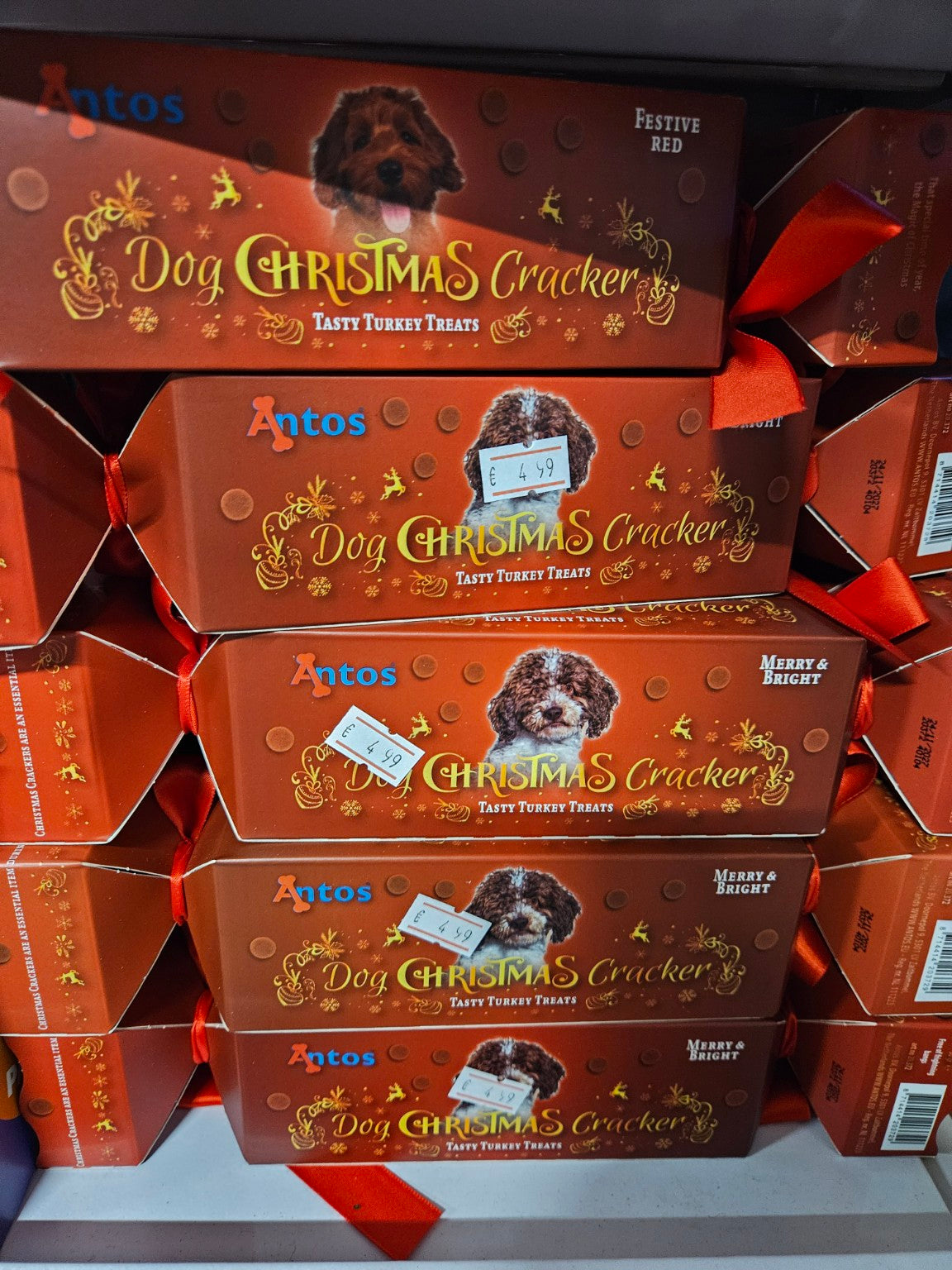 Antos Dog Christmas Cracker included in the Merry Woofmas Christmas dog treat box