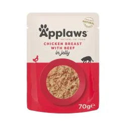 Applaws Cat Pouch Jelly Chicken & Beef, 16 x 70g - North East Pet Shop Applaws