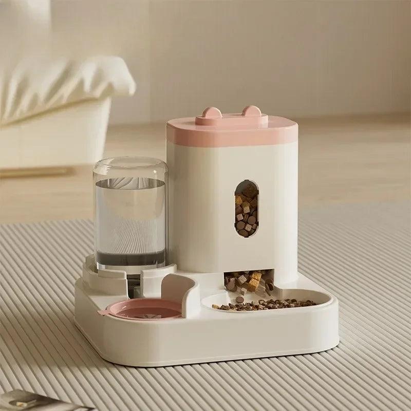 Automatic Feeder Cat Dog Food Bowl With Water Fountain Pet Large - North East Pet Shop Dog Shack UK