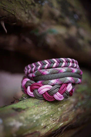 Windermere Way Braided - Handmade Paracord Dog Collar - Small 9-12" / Nickel / Normal Clasp