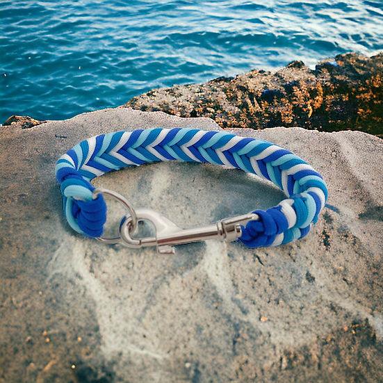 Peppermint - Handmade Paracord Dog Collar - Small 9-12" / Nickel / Normal Clasp