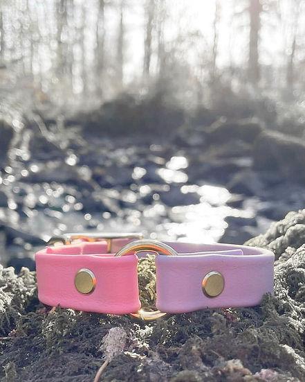 Duo Biothane Collar - Handmade Duo Biothane Dog Collar. - 16mm / 9-12" / Black