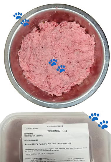 Northern Raw Feeds - Turkey Mince - 454g