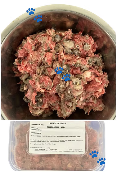 Northern Raw Feeds - Chicken & Tripe - 454g
