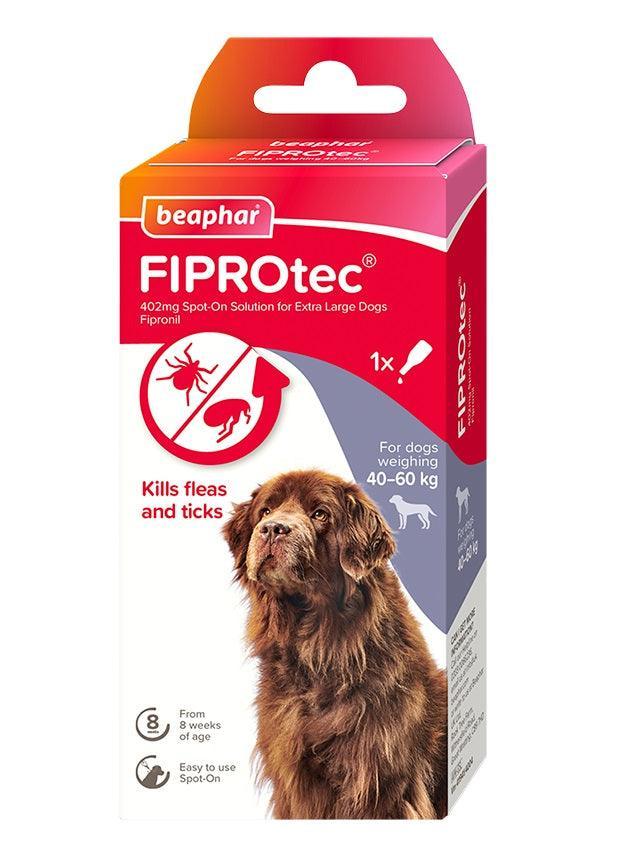 Beaphar FIPORtec Flea and Tick Spot On for Extra Large Dogs (40-60kg) 1 pipette