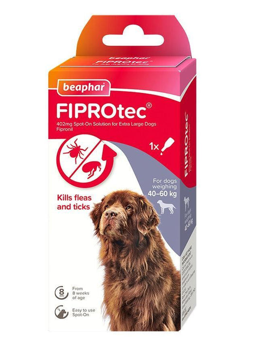 Beaphar FIPORtec Flea and Tick Spot On for Extra Large Dogs (40-60kg) 1 pipette